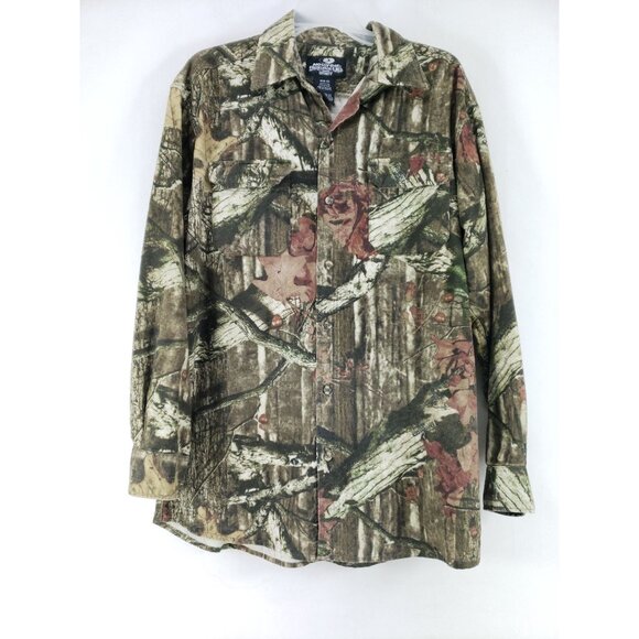 Mossy Oak Hunting Shirt Men's Size Medium Break Up Camo - Picture 1 of 6